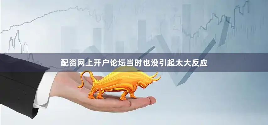配资网上开户论坛当时也没引起太大反应